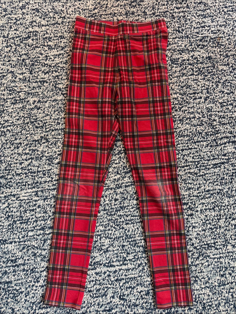 Crewcuts, J. Crew girls red tartan plaid leggings,  - size 10